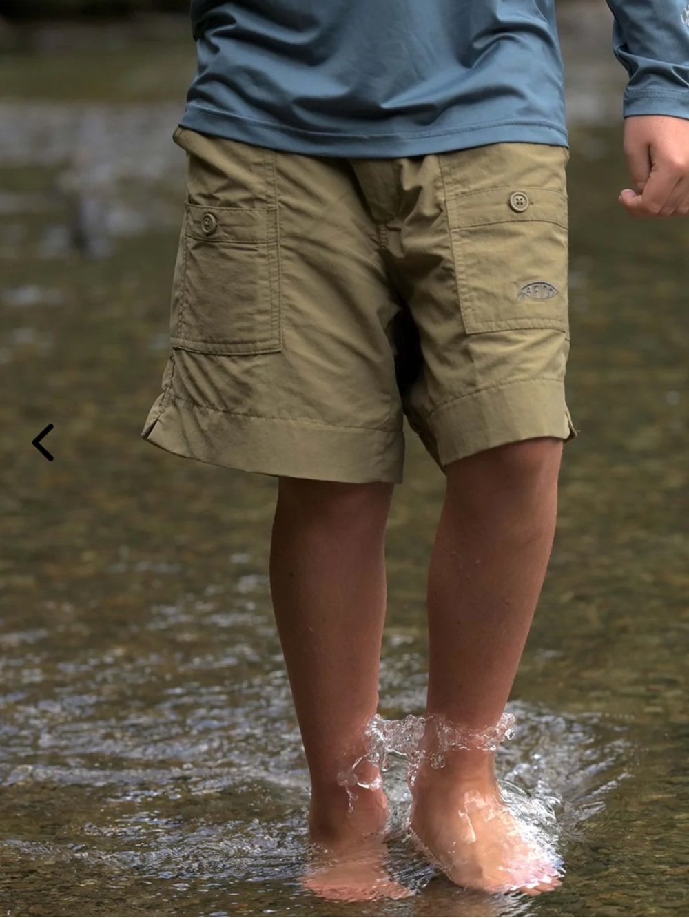 AFTCO Kids Fishing Shorts in neutral, size 28